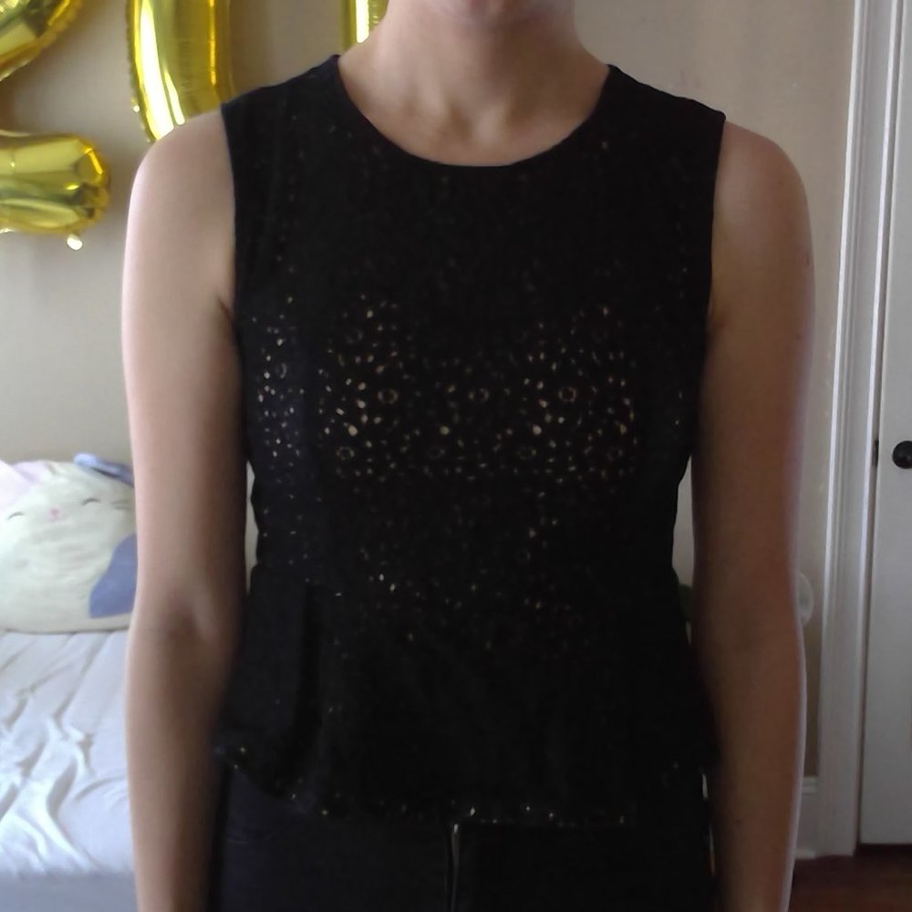 Forever 21 Lace Peplum Top